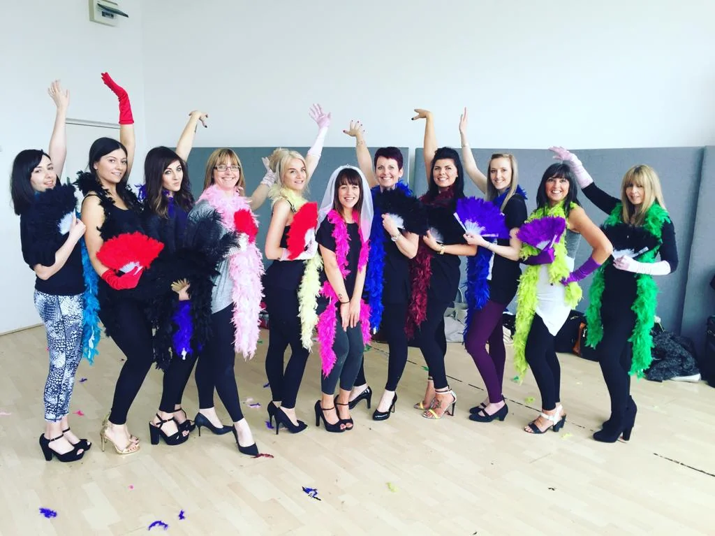 Burlesque hen party dance class in Bournemouth
