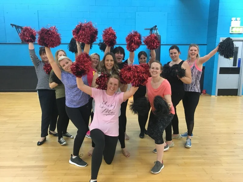 Cheerleading hen party dance class in Bournemouth