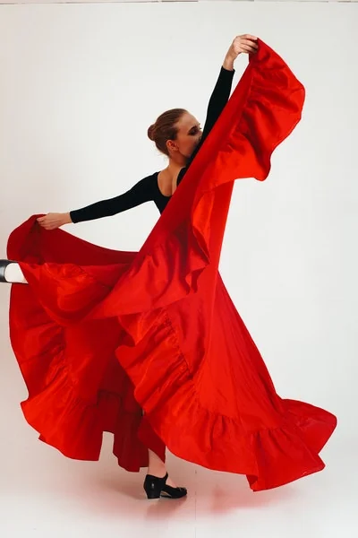 Adults learning flamenco at a weekly class in Bournemouth