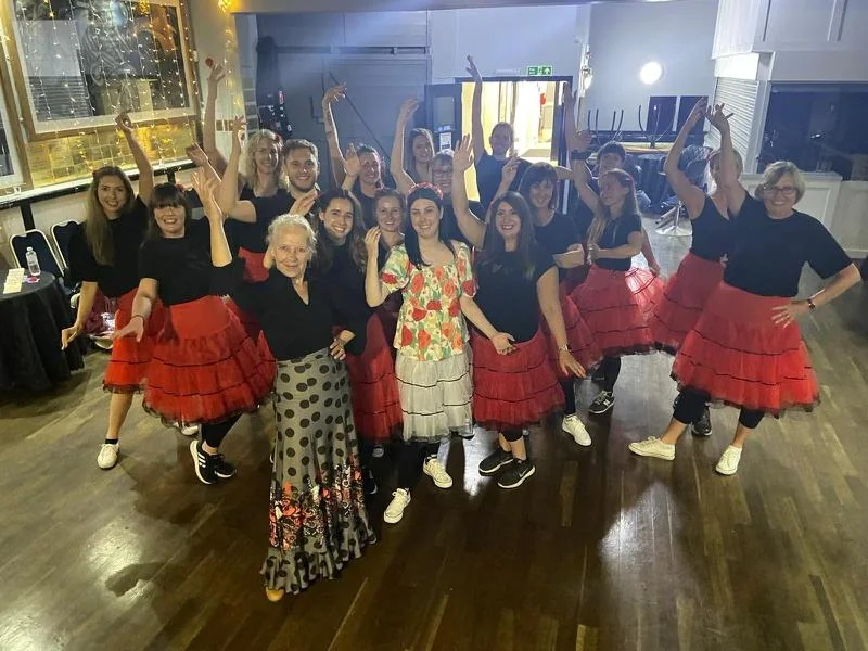 Flamenco hen party dance class in Bournemouth